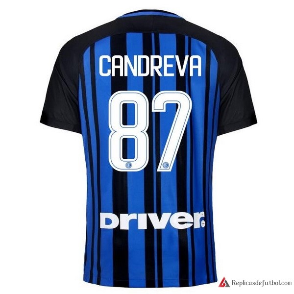 Camiseta Inter Primera equipación Candreva 2017-2018